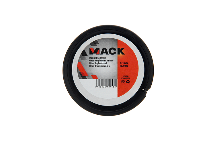Mack 1014886 – Display-Draht-Nylonrolle 1 mm 50 m | 10 Stück