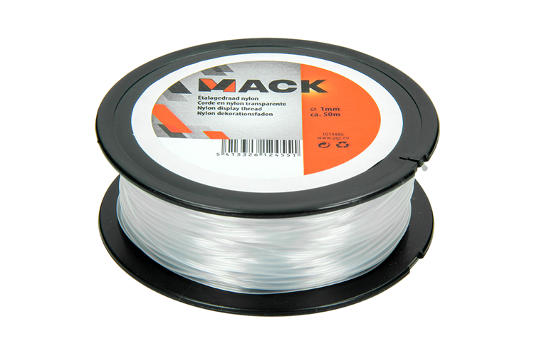 Mack 1014886 – Display-Draht-Nylonrolle 1 mm 50 m | 10 Stück