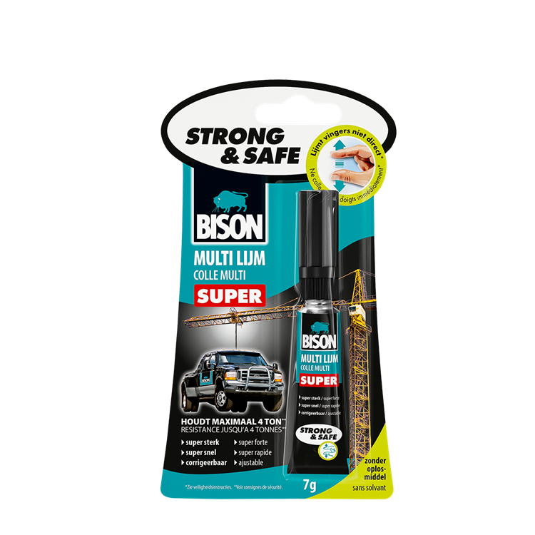 Bison 1048793 – Mehrfachkleber, stark, sicher | 3 Stück