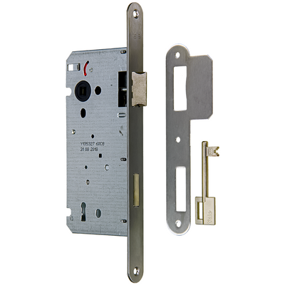Yale 1060551 – Einsteckschloss 110 60 l-r Edelstahl abgerundet | 1 Stk