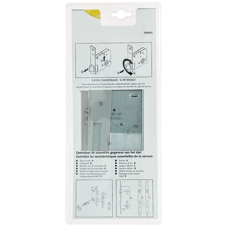 Yale 1060549 – Einsteck-Schließzylinder. 110 50 l-r Epoxidharz abgerundet | 1 Stk