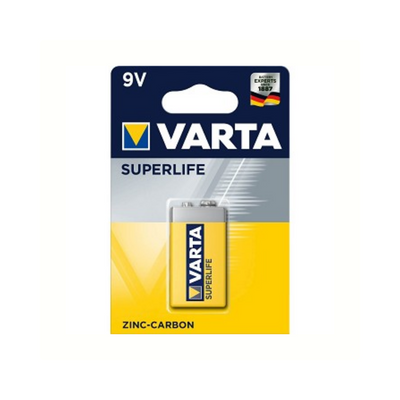 Varta Super Life 9V. Zink-Kohlenstoff. pro Einheit. (hängende Verpackung)