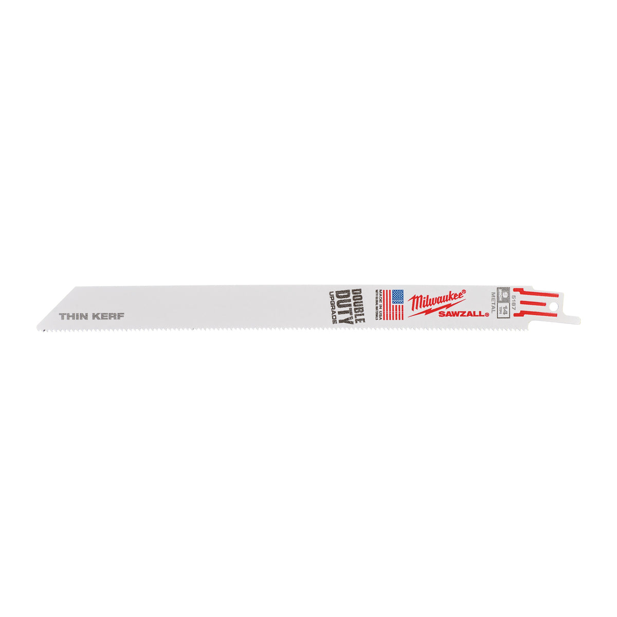 Milwaukee Säbelsägeblätter | dünne Schnittfuge | Metall | 230 mm x 14 tpi | 5 Stück - 48475187