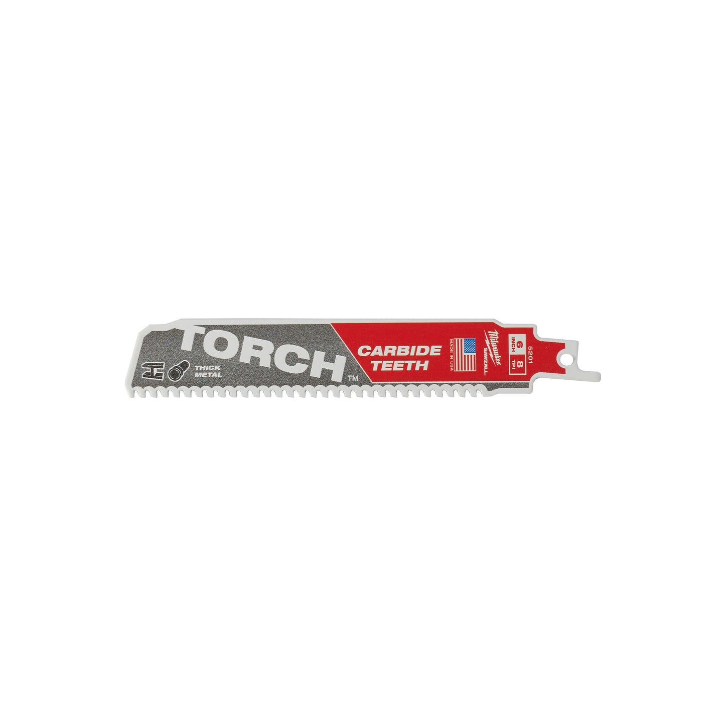 Ty Milwaukee Heavy Du Torch™ Hartmetallzähne | TCT-Brenner 150 mm x 8 TPI | 1 Stück - 48475201