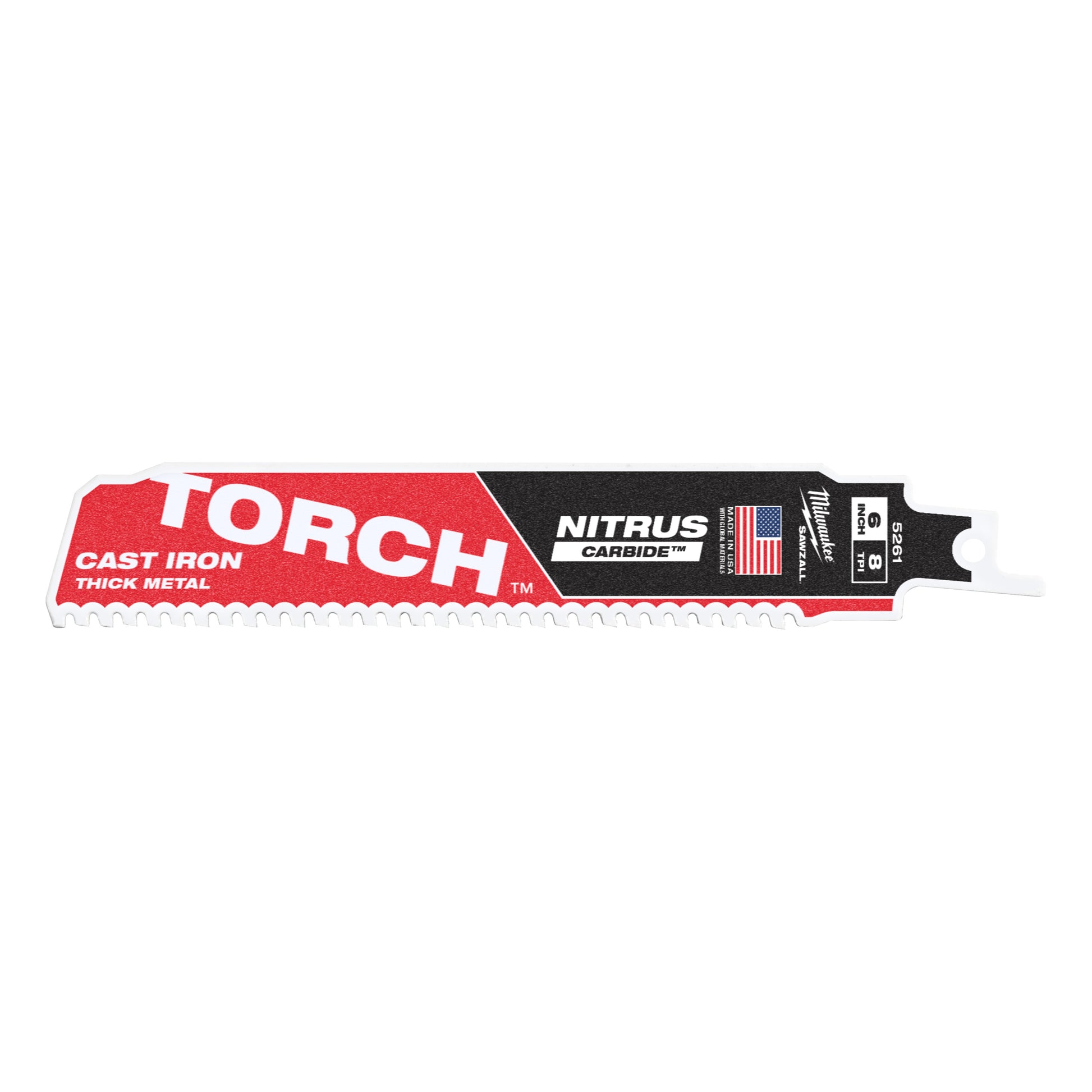 Ty Milwaukee Heavy Du Torch™ mit Nitruscarbide™ | TCT-Brenner Nitrus 150 mm x 8 TPI | 1 Stück - 48475261