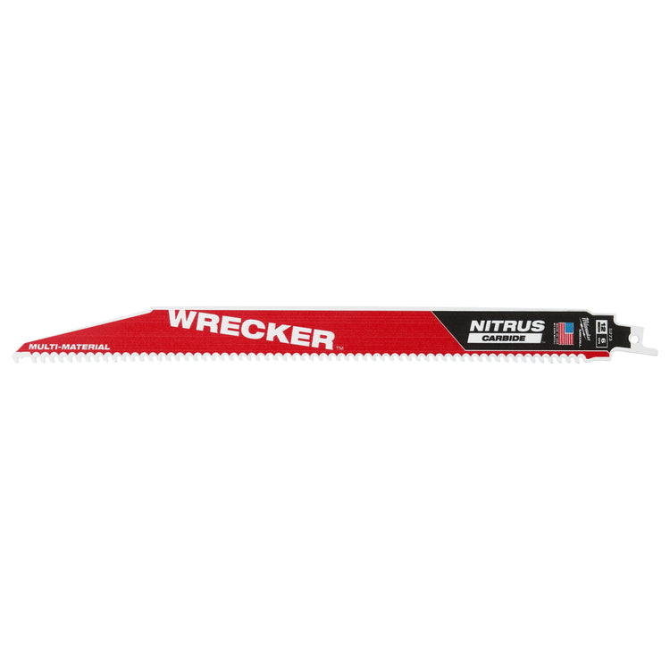 Milwaukee Multimaterial-Säbelsägeblatt Sawzall Wrecker Nitruskarbid | tct wrecker nitrus 300mm x 6 tpi | 1 Stück - 48475273