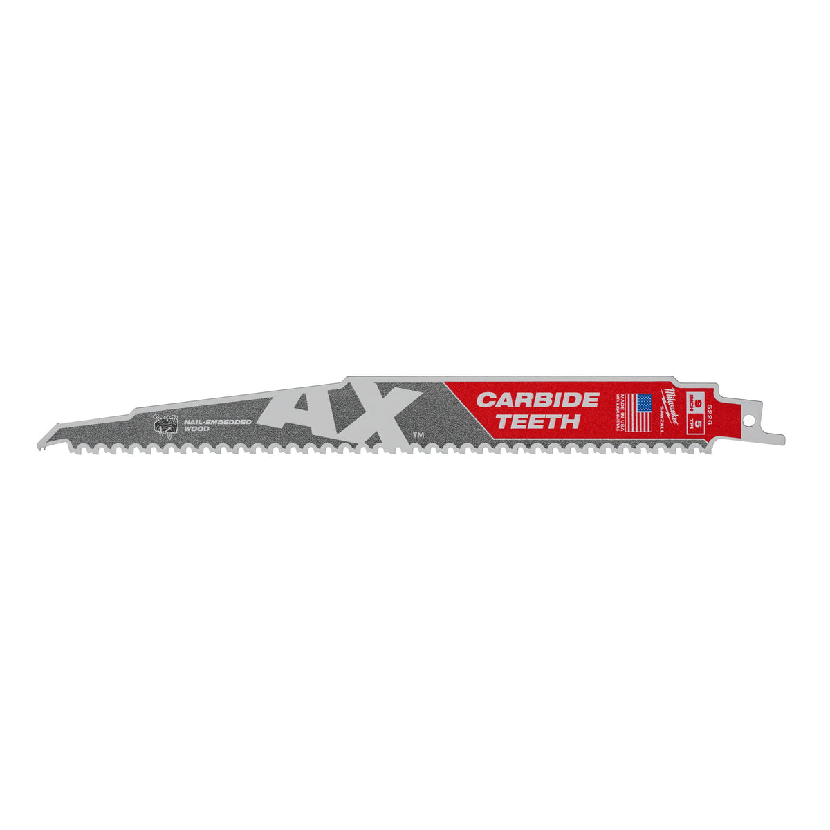 Ty Milwaukee Heavy Du Ax™ Abbruchklingen mit Hartmetallzähnen | TCT-Axt 230 mm x 5 TPI | 5 Stück - 48475526