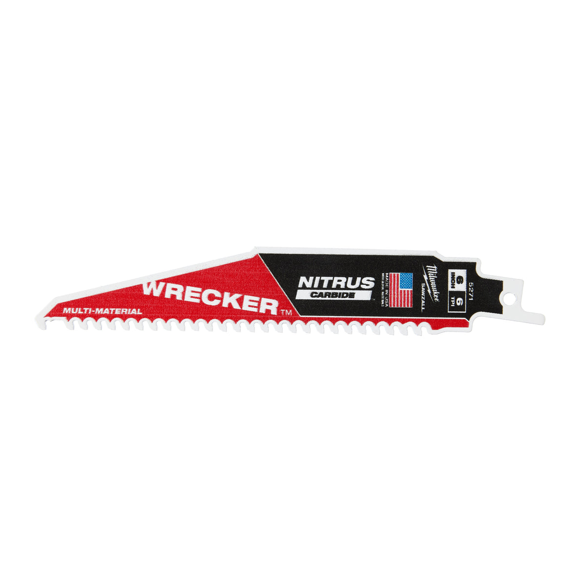 Milwaukee Multimaterial-Säbelsägeblatt Sawzall Wrecker Nitruskarbid | tct wrecker nitrus 150mm x 6 tpi | 5 Stück - 48475571
