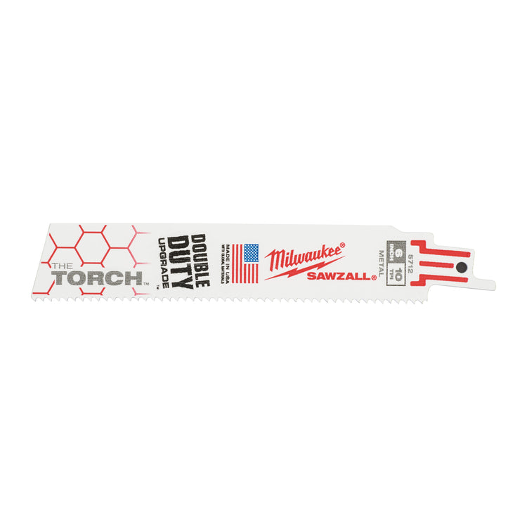 Ty Milwaukee Heavy Du Torch™ Säbelsägeblatt | Brenner 150 mm x 10 TPI | 5 Stück - 48475712