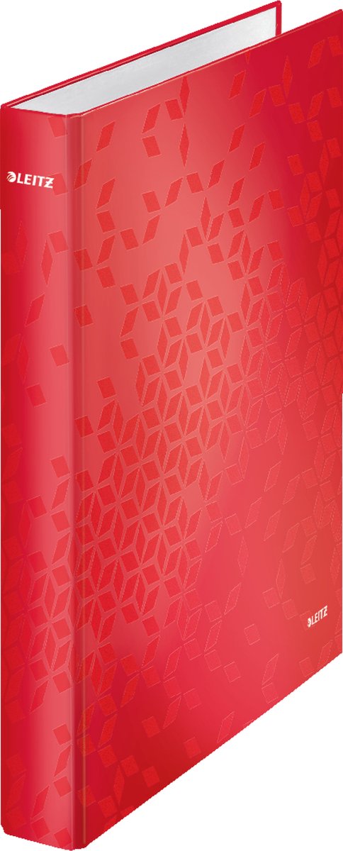 Leitz Wow Ringbinder A4 – 2-Ring – Rückenbreite 40 mm mit 2 D-Ringen – rot