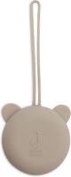 Jollein Baby-Schnullerhalter Silikon – ø7cm – olivgrün
