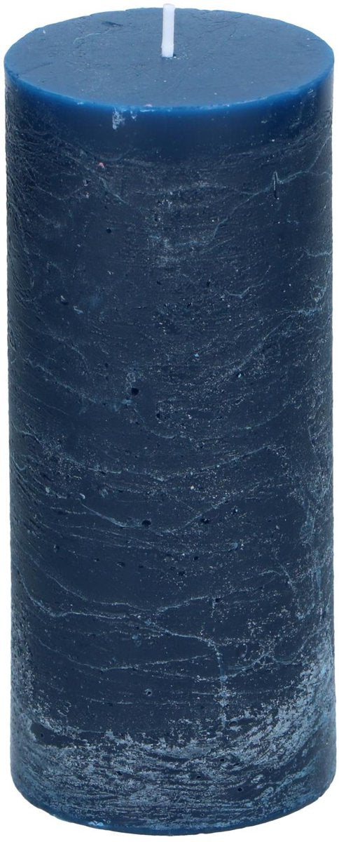Arti casa Stumpenkerze ø7 x 16 cm – 65 Brennstunden – dunkelblau