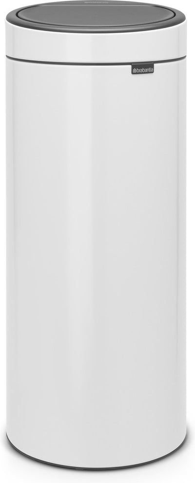 Brabantia Touch Bin Abfallbehälter – 30 Liter – Weiß