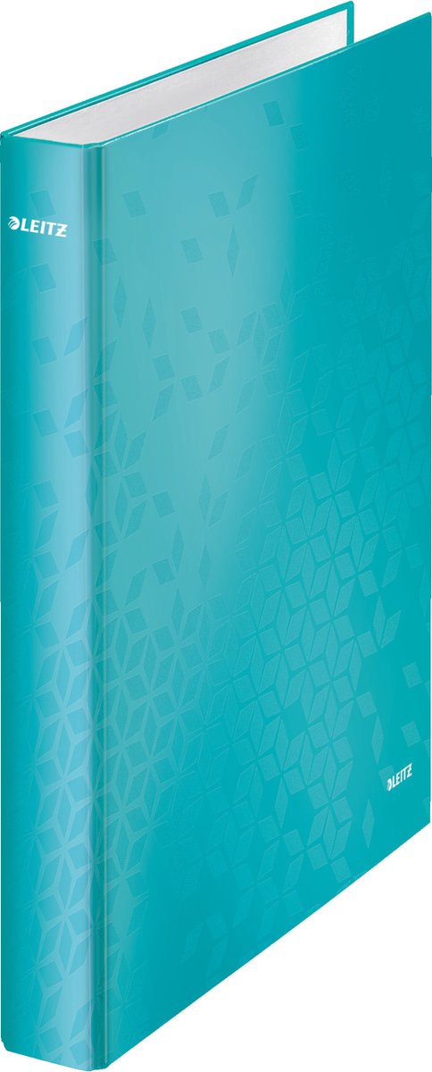 Leitz Wow Ringbinder A4 – 2-Ring – Rückenbreite 40 mm mit 2 D-Ringen – Eisblau