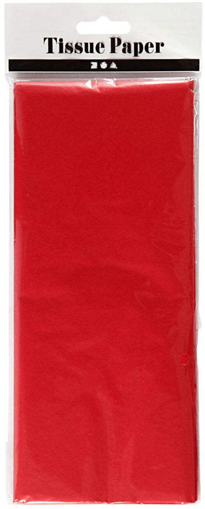 Creativ Company Tissue Paper Red 10 Blätter 14 Gr, 50 x 70 cm