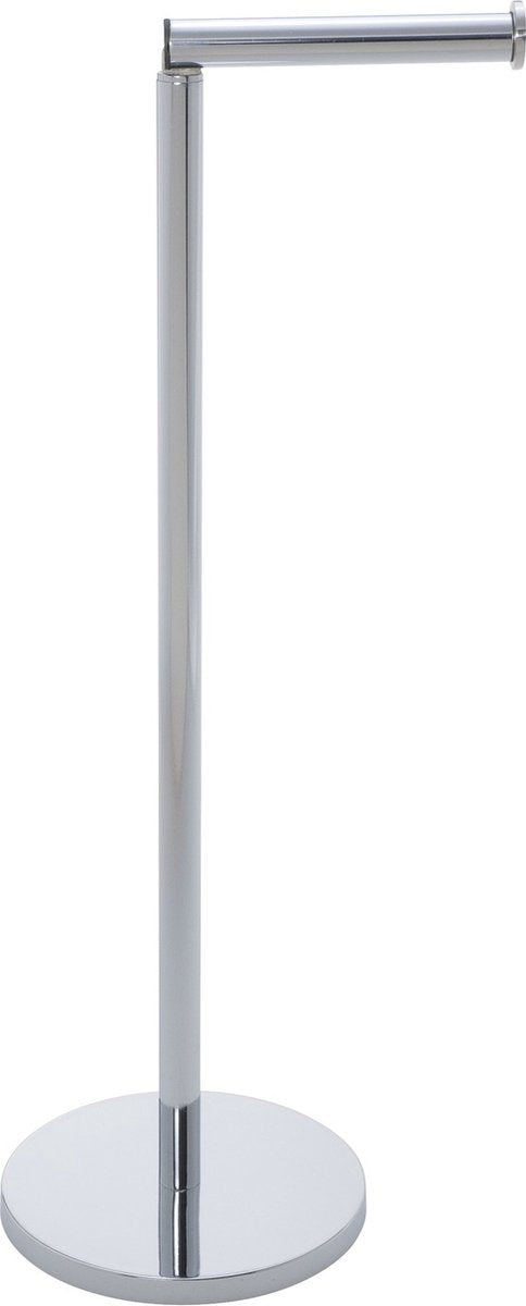Wenko Toilettenpapierhalter 2-in-1 Edelstahl glänzend - Ersatzrollenhalter - Toilettenpapierhalter freistehend - Toilettenpapierhalter stehend