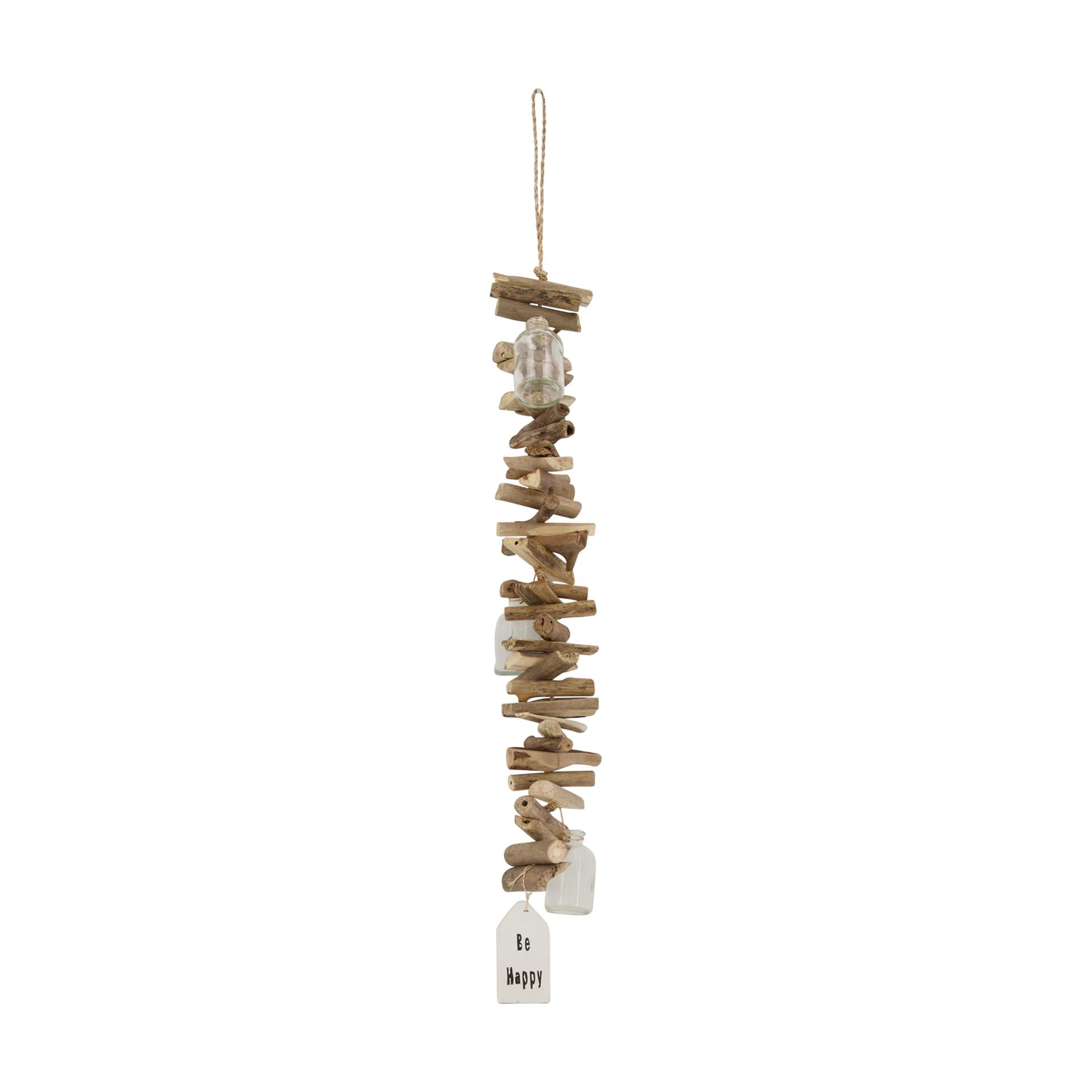 Dijk Natural Collections Girlande aus Holz und Glas 58x8x8cm