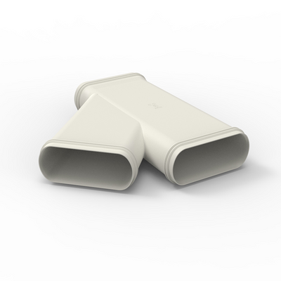 Renson 1074443 - Easyflex Y-Verbindung 3x 140x64 Anschlüsse: 3x 140x64 | 4 Stück