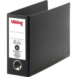 Ordner Viking Karton A5 quer 8cm schwarz