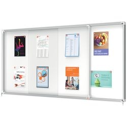 Vitrine Schiebetüren Nobo 27x A4 207x107,6x6cm