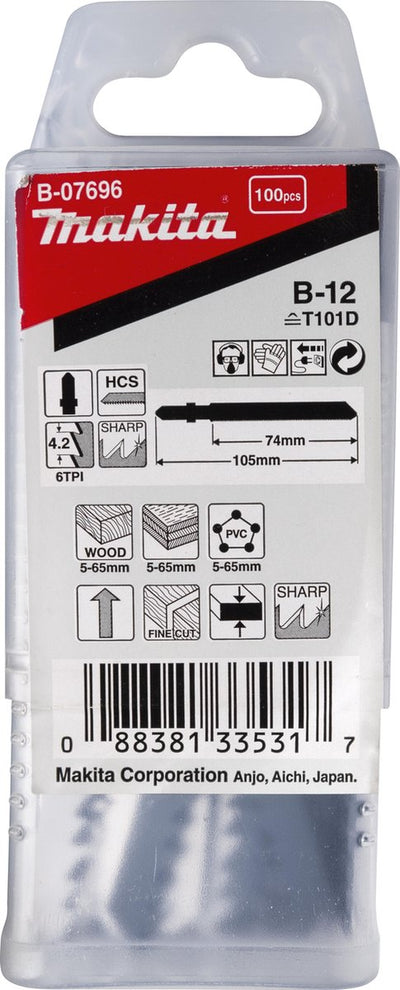 Makita Zubehör Stichsägeblatt B12 - T101D | 100 Stück - b-07696