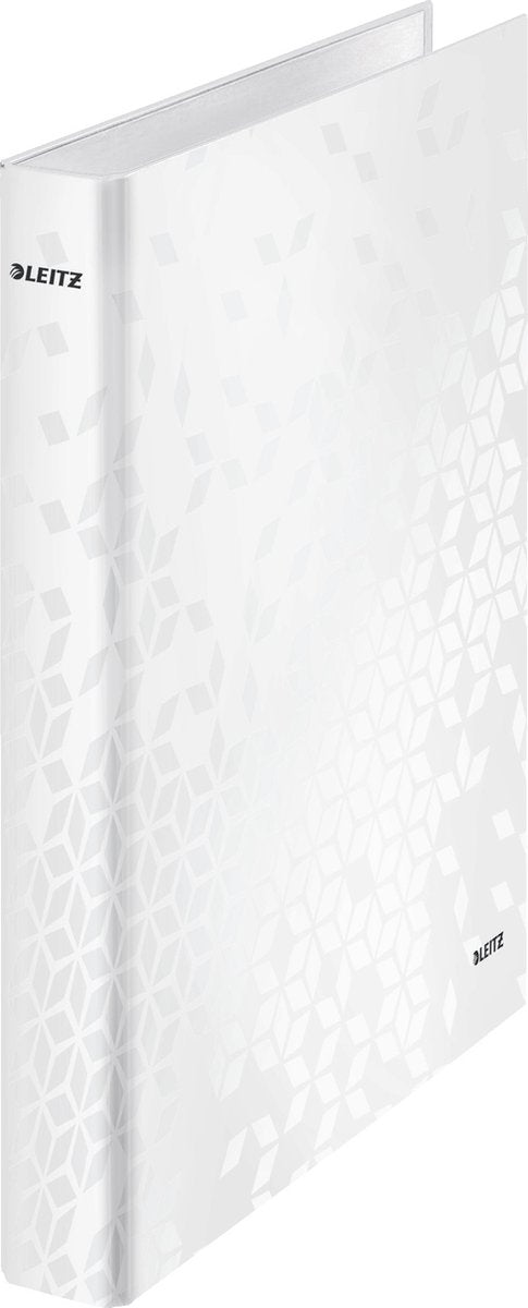 Leitz Wow Ringbinder A4 – 2-Ring – Rückenbreite 25 mm mit 2 D-Ringen – Weiß
