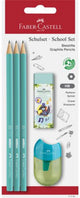 Faber-Castell Schulset – Graphitstifte 1111 – HB – Radiergummi + Bleistiftspitzer – FC-111181
