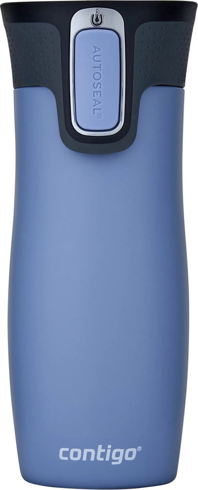 Contigo West Loop Autoseal Thermosbecher, Edelstahl-Isolierbecher, Kaffeebecher-to-go, BPA-frei, auslaufsicherer Becher-to-go mit leicht zu reinigendem Deckel, hält bis zu 5 Stunden warm, 470 ml | Earl Grey