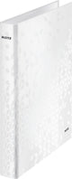 Leitz Wow Ringbinder A4 – 2-Ring – Rückenbreite 25 mm mit 2 D-Ringen – Weiß
