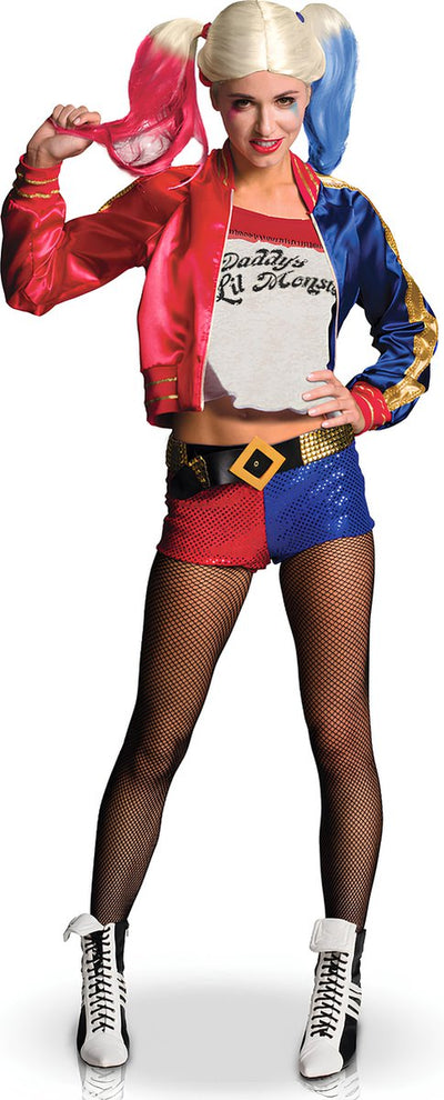 Suicide Squad Luxus-Harley-Quinn-™-Kostüm für Damen – Faschingskostüm – Größe S