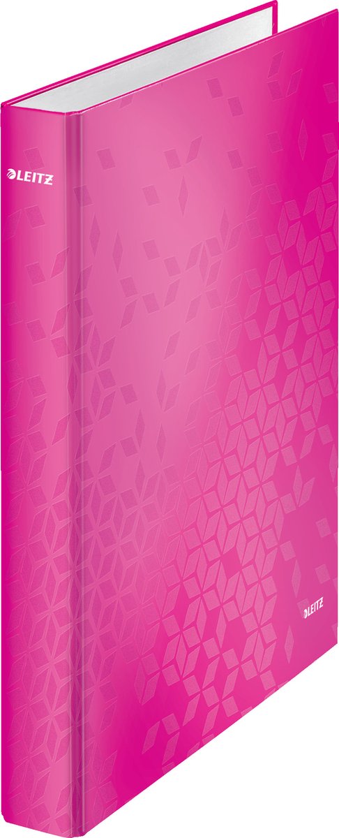 Leitz Wow Ringbinder A4 – 2 Ringe – Rückenbreite 40 mm mit 2 D-Ringen – Rosa