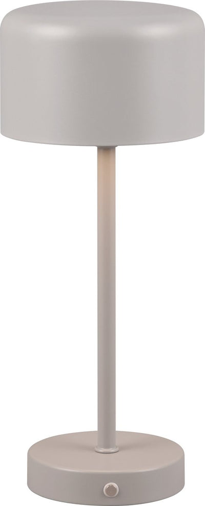 Rl lebe dein Licht Reality Jeff - Tischlampe - Grau - inkl. 1x SMD 1,5W - Touchfunktion - wiederaufladbar - dimmbar