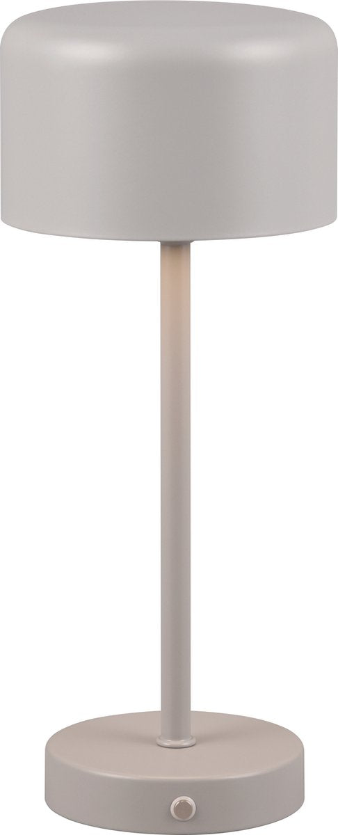 Rl lebe dein Licht Reality Jeff - Tischlampe - Grau - inkl. 1x SMD 1,5W - Touchfunktion - wiederaufladbar - dimmbar