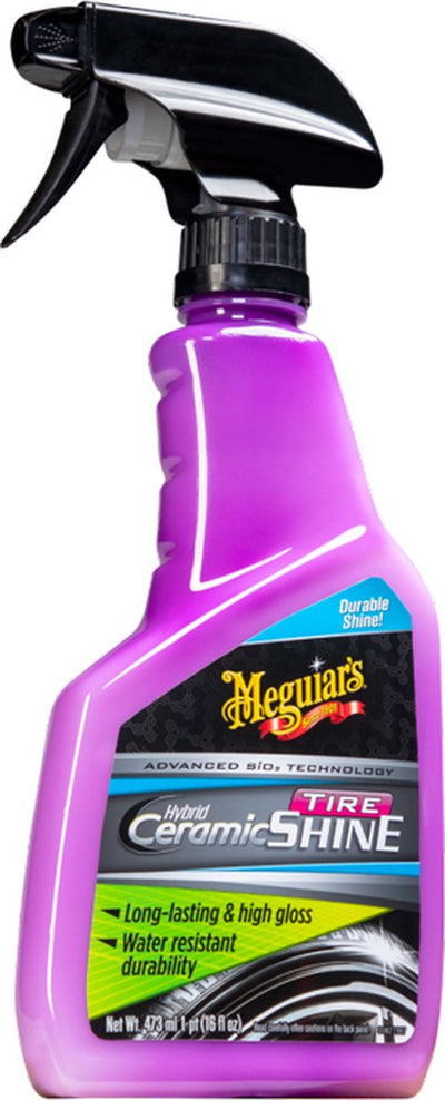 Meguiar's Meguiar's Hybrid-Keramik-Reifenglanz – Reifenschwarz-Dressing – tiefschwarzer Hochglanz – wasserabweisender Reifenglanz
