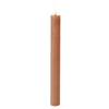 Lumineo Tafelkerzen-Set LED-Flamme 24cm braun 2-teilig