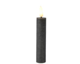 Lumineo Tafelkerzen-Set LED-Flamme 16cm grau 2-teilig - afbeelding 2