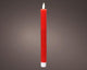 Lumineo Tafelkerze LED gerippt 24cm rot 2 Stk.