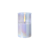 Lumineo Kerze LED in Glas irisierend 12,5cm - afbeelding 2