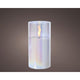 Lumineo Kerze LED in Glas irisierend 15cm