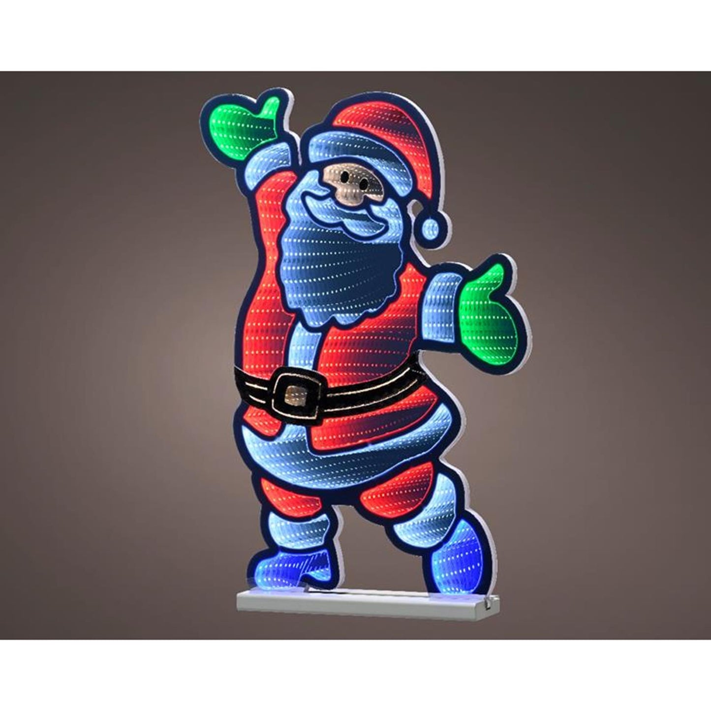 Lumineo Infinity Lichter Weihnachtsmann h60cm
