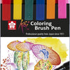 Sakura Koi Malvorlagen Pinsel Set hell, 6 Farben