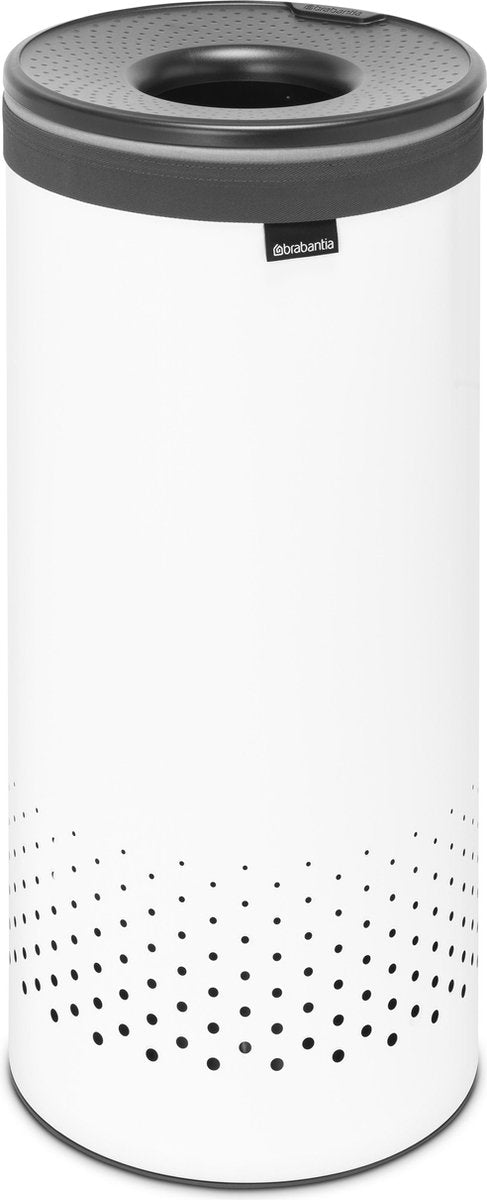 Brabantia Wäschekorb – mit Deckel – 35 l – Weiß