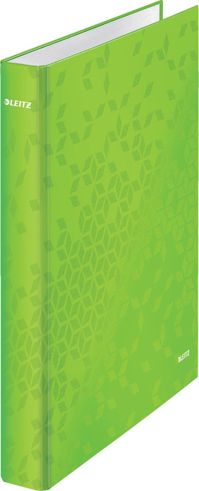 Leitz Wow laminierter Ringbinder – 4 Ringe – Rückenbreite 40 mm – grün