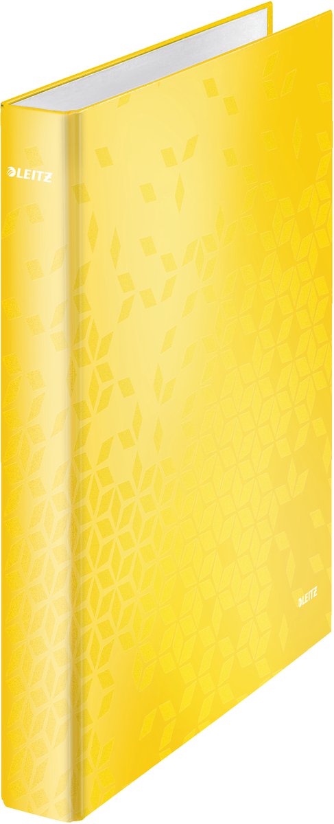 Leitz Wow Ringbinder A4 – 2-Ring – Rückenbreite 40 mm mit 2 D-Ringen – Gelb