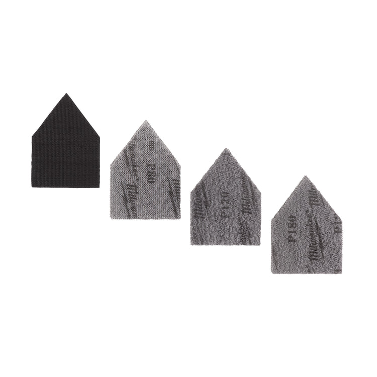 Milwaukee Zubehör Mesh-Schleifblätter-Set | für m12 fdss | 67x92mm | k80 k120 k180 | 12 Stück - 48805405