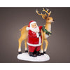 Lumineo Weihnachtsszene Weihnachtsmann LED 12x19x26cm