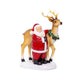 Lumineo Weihnachtsszene Weihnachtsmann LED 12x19x26cm