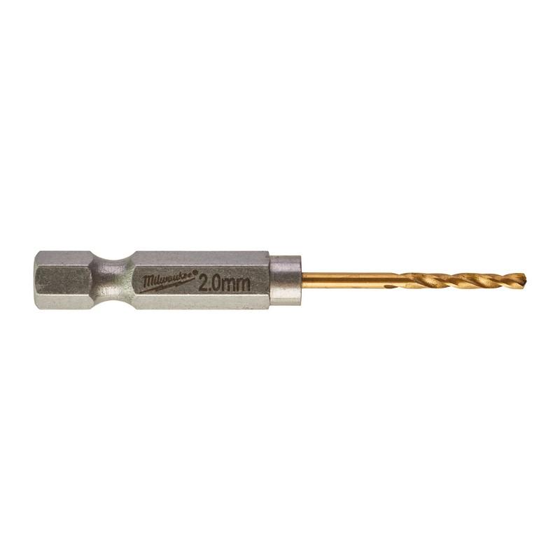Milwaukee Zubehör Metallbohrer Shockwave HSS-G Ti. 2 mm – 2 Stück – 48894703