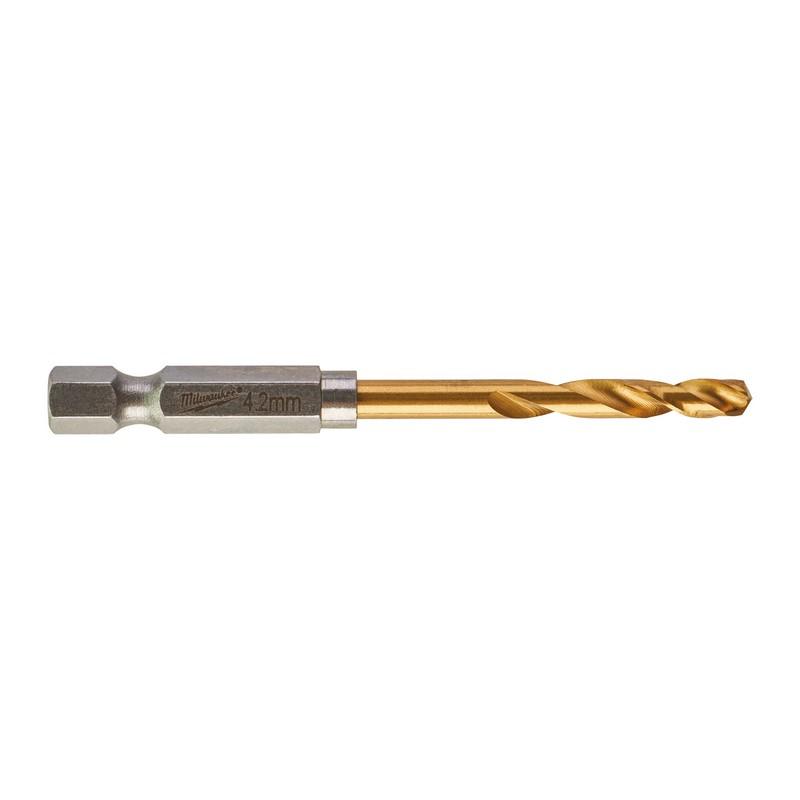 Milwaukee Zubehör Metallbohrer Shockwave HSS-G Ti. 4,2 mm – 1 Stück – 48894709