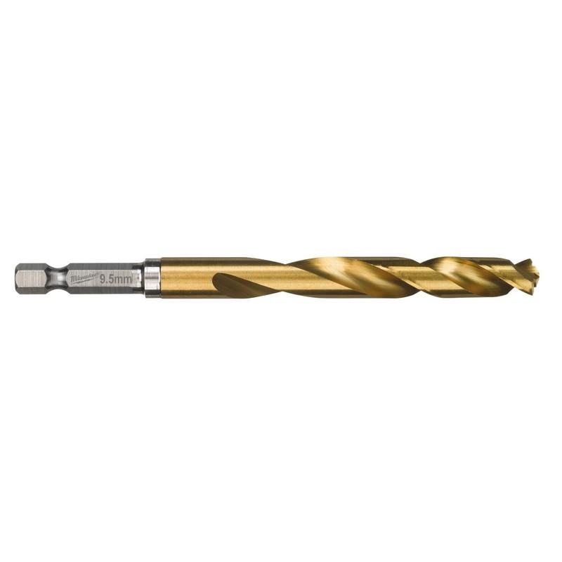 Milwaukee Zubehör Metallbohrer Shockwave HSS-G Ti. 9,5 mm – 1 Stück – 48894722
